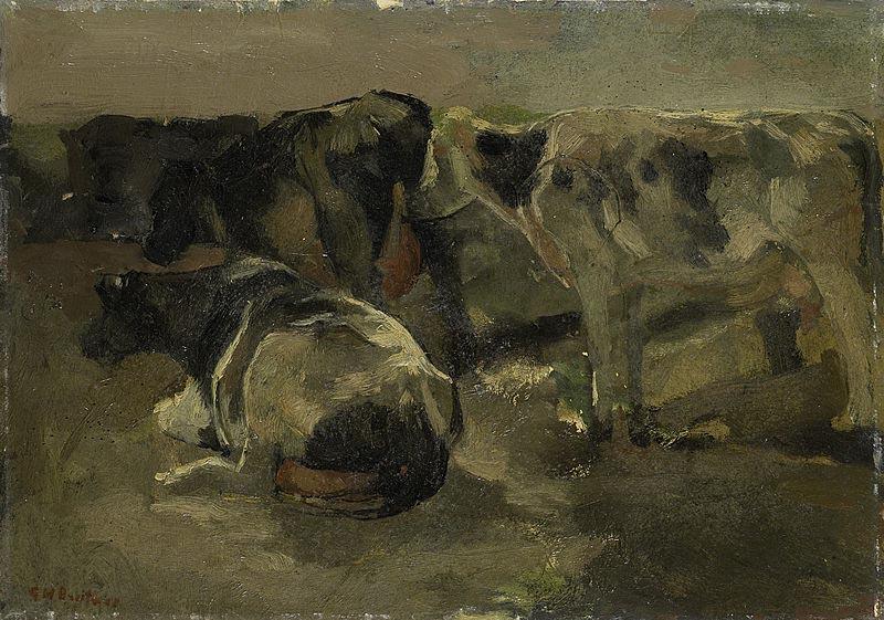 George Hendrik Breitner Four Cows China oil painting art